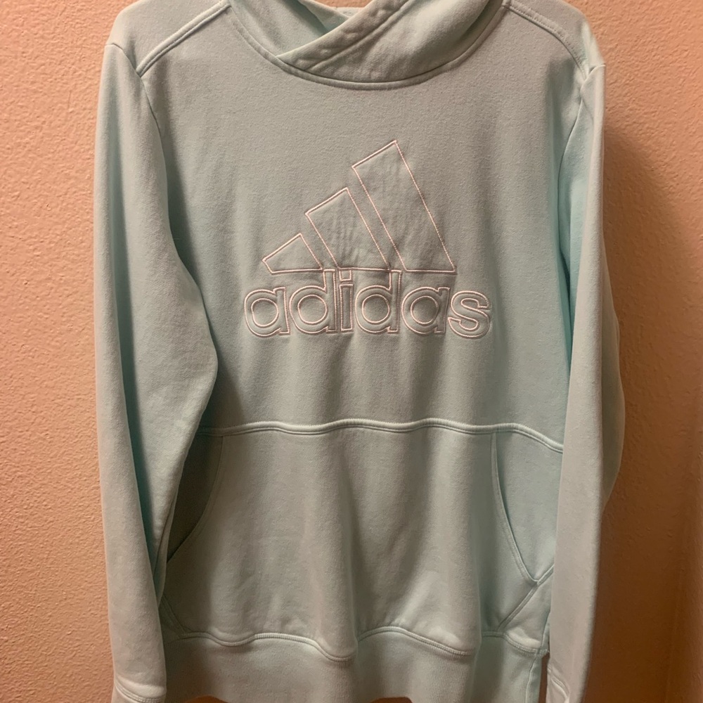 Adidas Mint Green Sweatshirt /With Hood